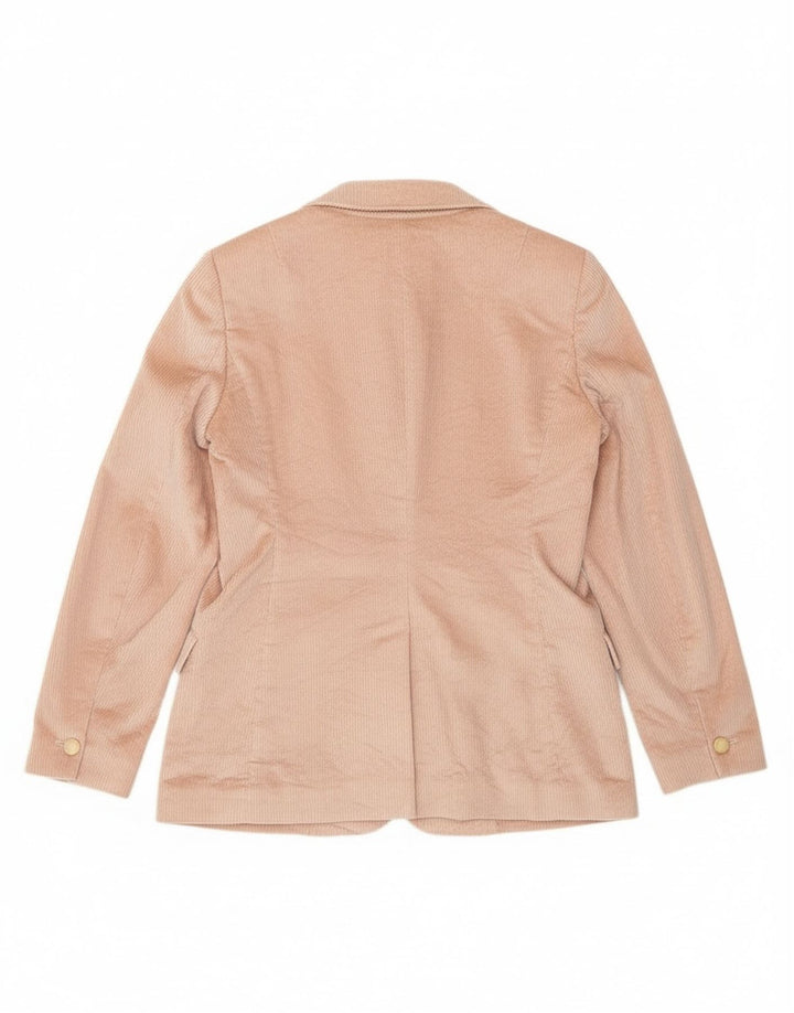 Reiss Dame 1-knap Corduroy Blazer Jacket UK 12 Medium Pink Bomuld