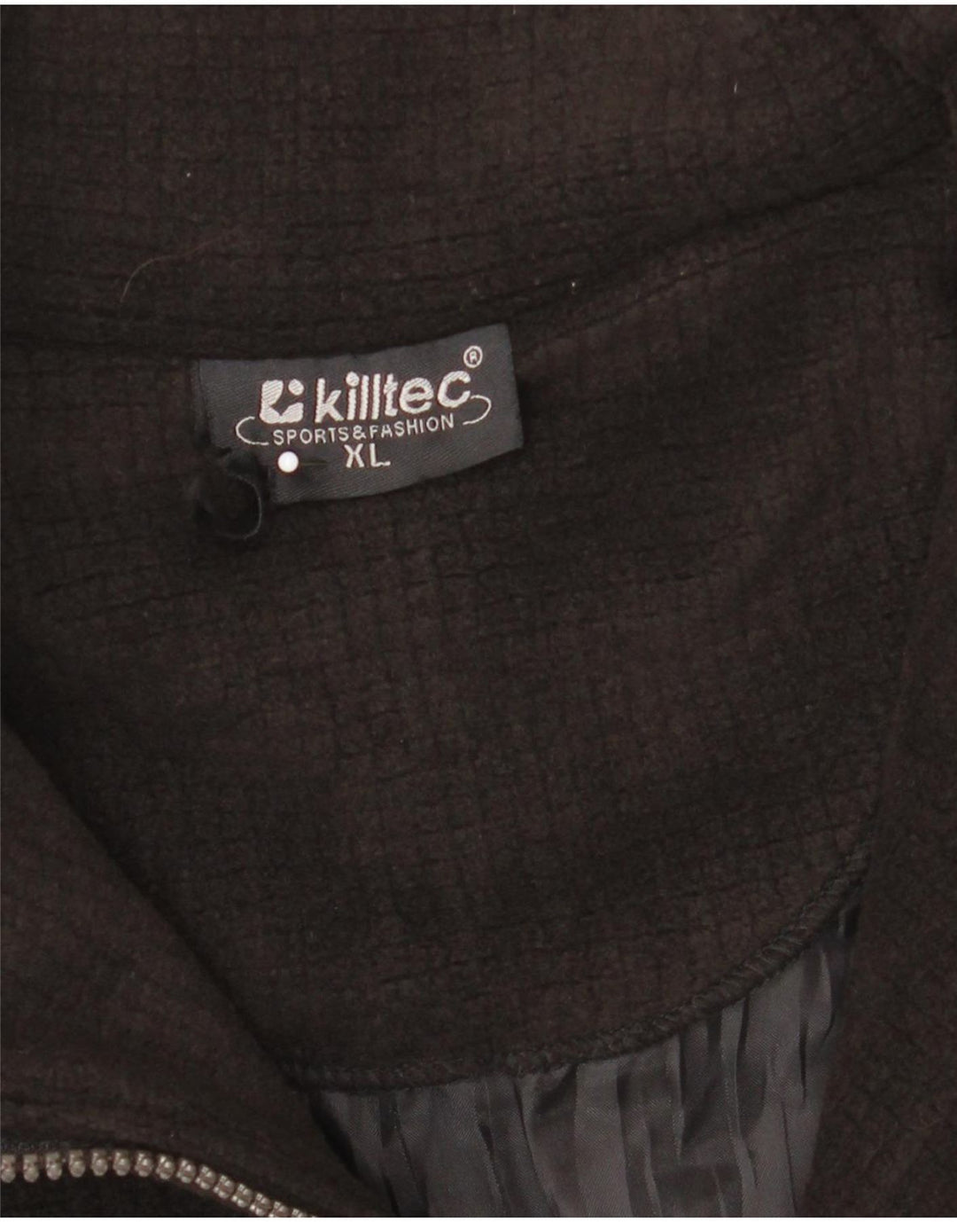Killtec herre lynlås hals fleece jumper XL sort polyester