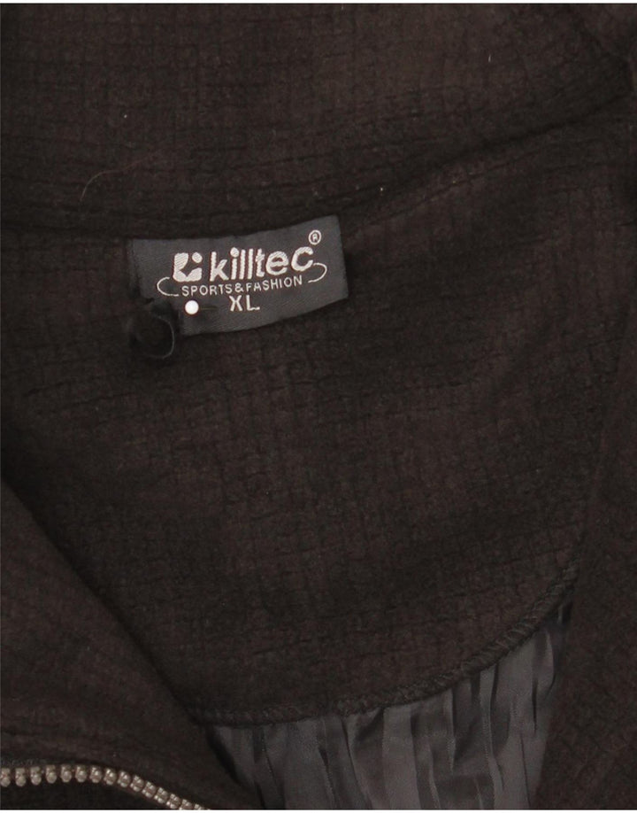 Killtec herre lynlås hals fleece jumper XL sort polyester