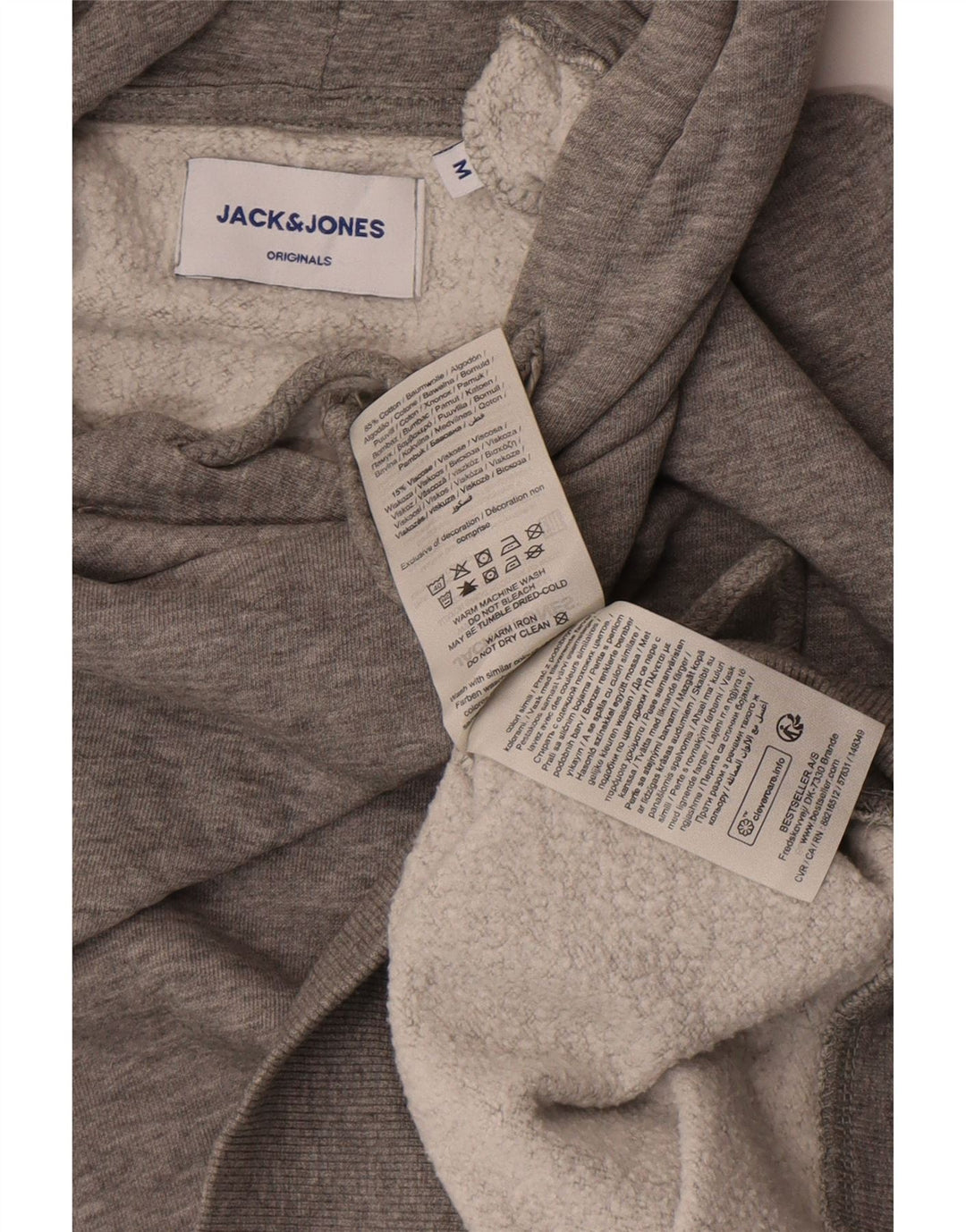 Jack & Jones Herre hættetrøje Jumper Medium Grey Flecked Bomuld