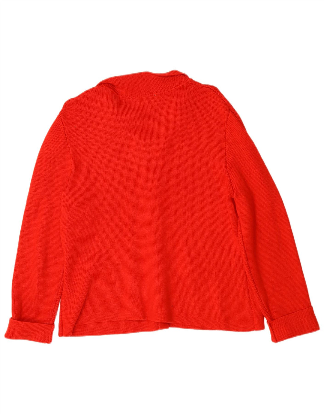 Zara Dame Cardigan Sweater UK 16 Large Red Viscose