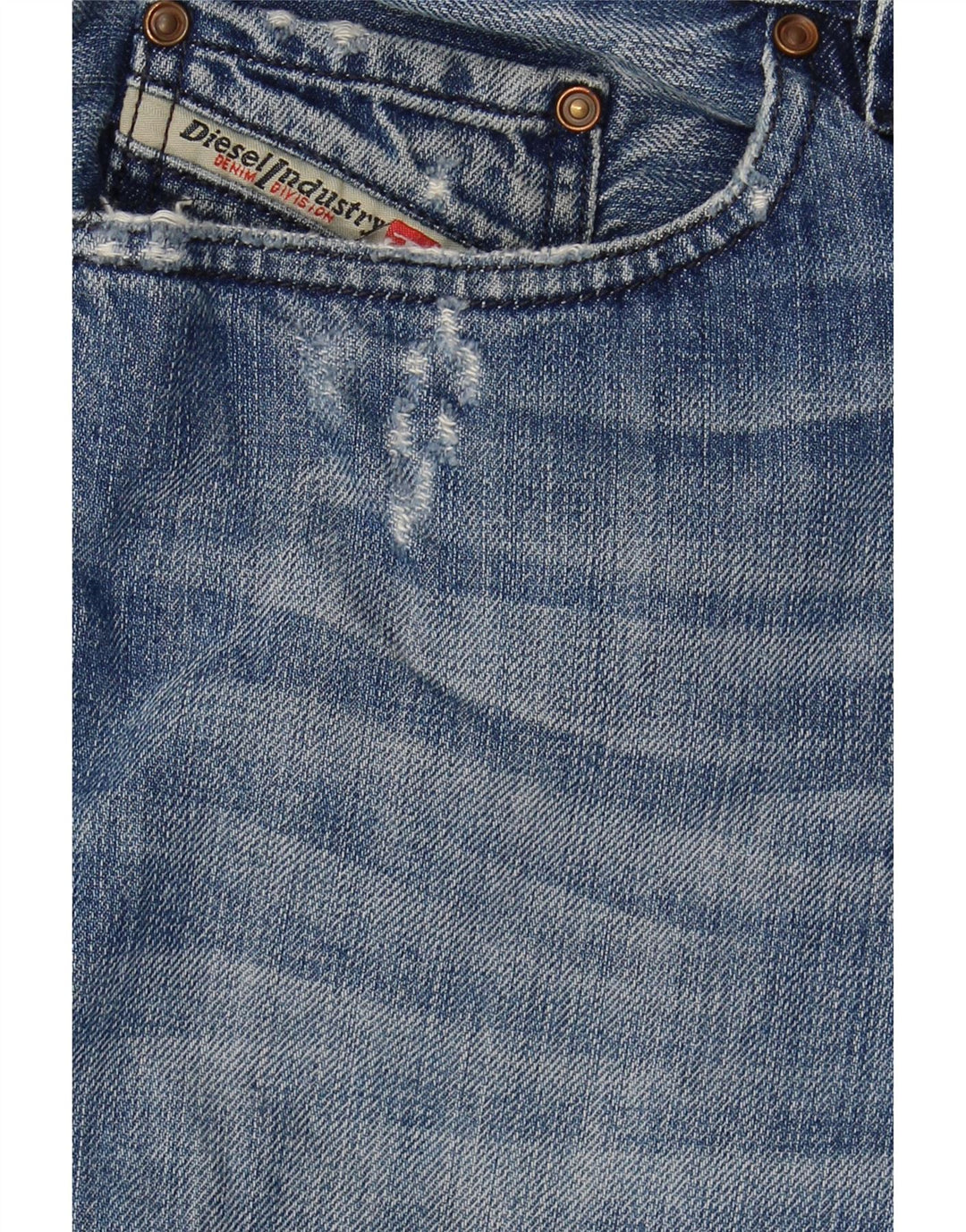 DIESEL Herre Safado Regular Slim Straight Jeans W33 L31 Blå Bomuld