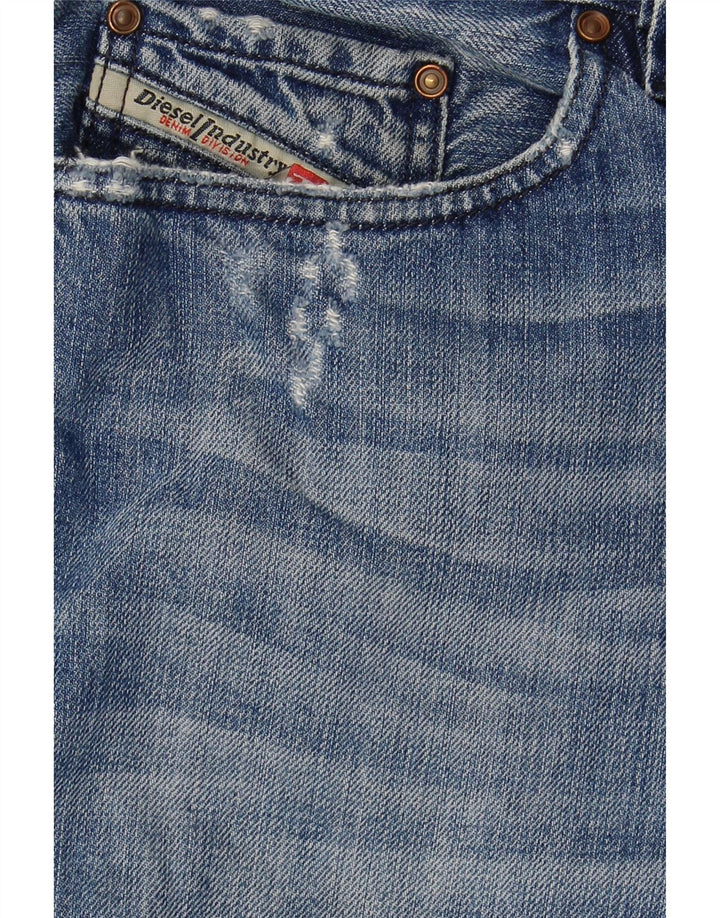 DIESEL Herre Safado Regular Slim Straight Jeans W33 L31 Blå Bomuld