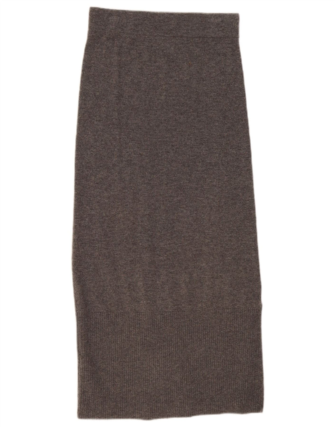 Massimo Dutti Dame Strik Maxi Nederdel UK 6 XS W25 Grå Uld