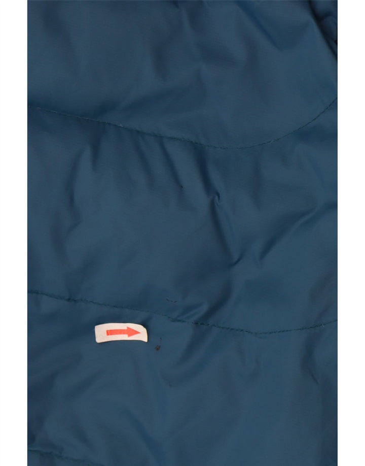 Mountain Warehouse Herre hættepolstret jakke UK 36 Small Blue Colourblock