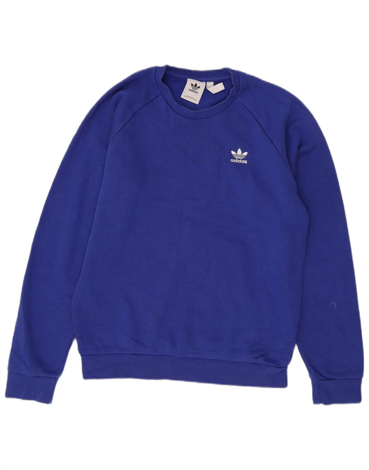 Adidas Sweatshirt-trøje til mænd, lille blå bomuld