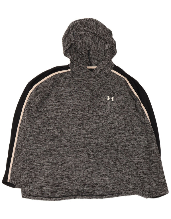 UNDER ARMOUR Dame Heat Gear Oversized hættetrøje Jumper UK 18 XL Grå