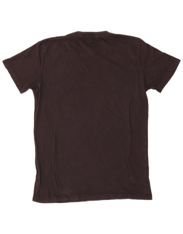 Replay Herre Grafisk T-Shirt Top Medium Sort Bomuld