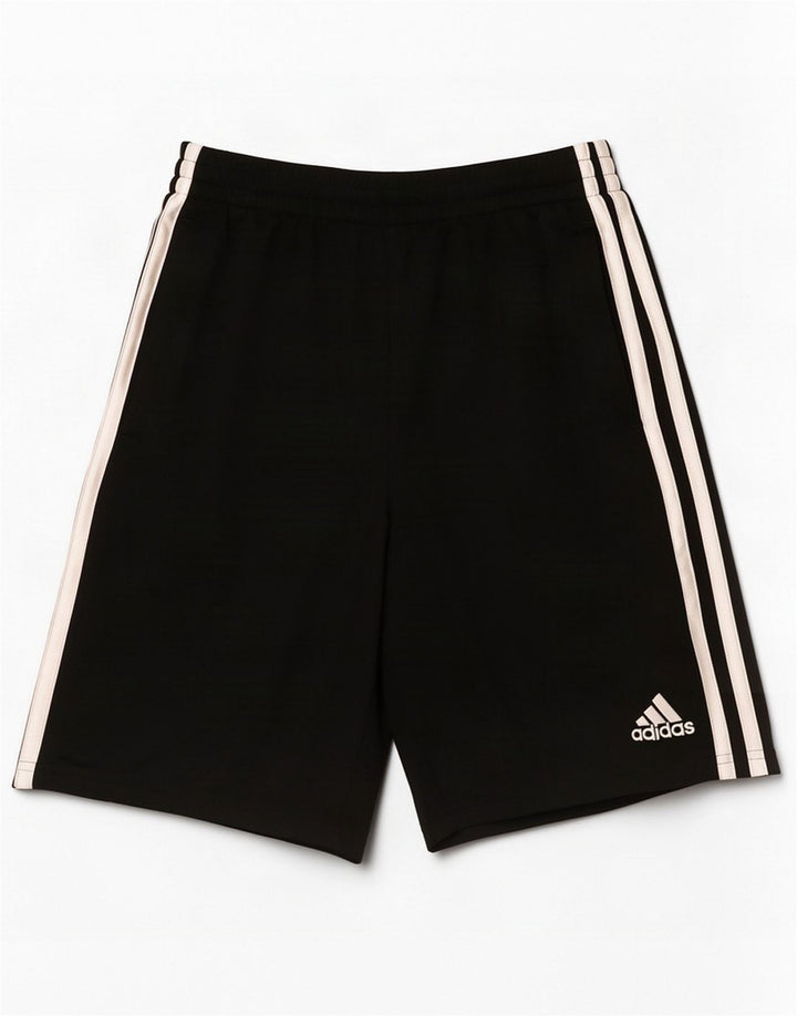 Adidas Boys Sport Shorts 10-11 Years Medium Black Polyester