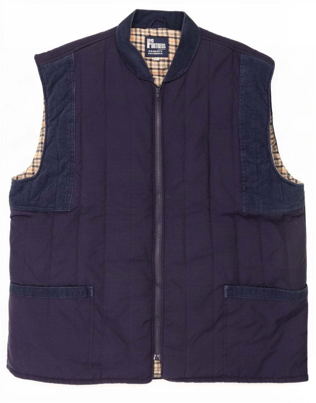 Castle Herre Quiltet Gilet UK 44 2XL Navy Blue Polyester
