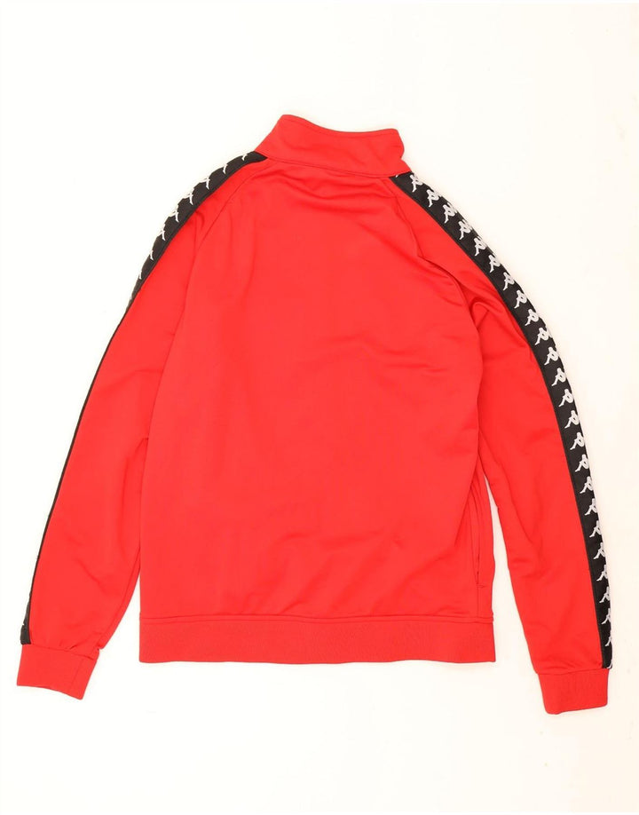 Kappa Herre grafisk træningsdragt Topjakke XL Rød Colourblock