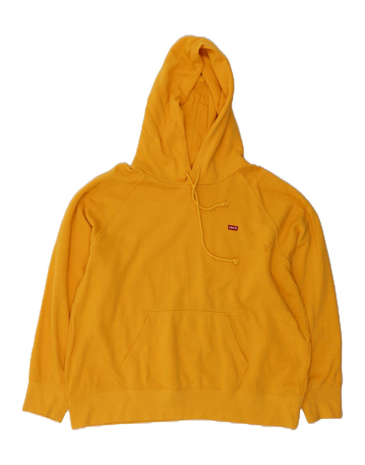 LEVI'S Womens Oversized Hoodie Jumper UK 18 XL Yellow Vintage Levi's and Second-Hand Levi's from Messina Hembry 