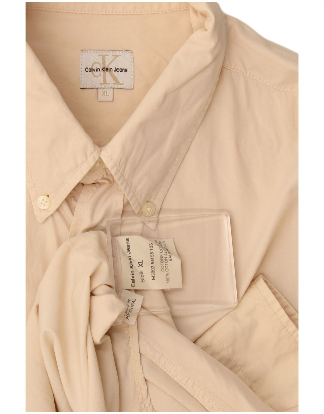 Calvin Klein Jeans Herreskjorte XL Beige Bomuld