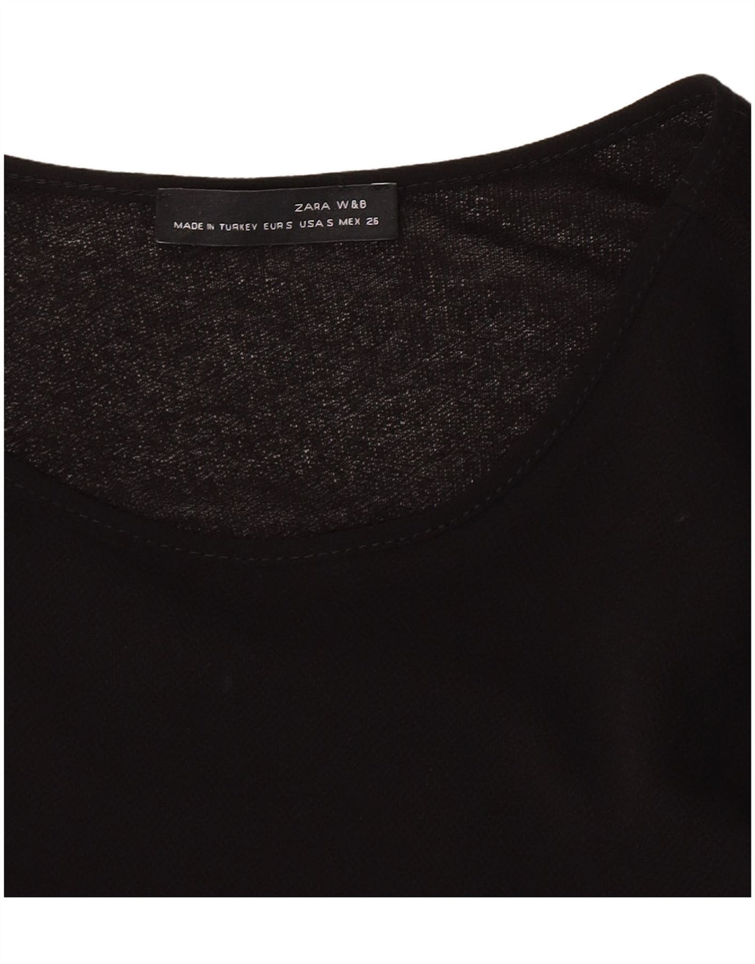 Zara Dame Jumper Dress UK 8 Small Black