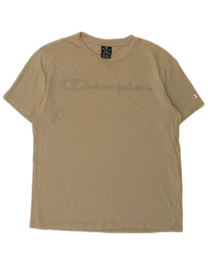 Champion Herre grafisk T-shirt Top Lille Beige Bomuld