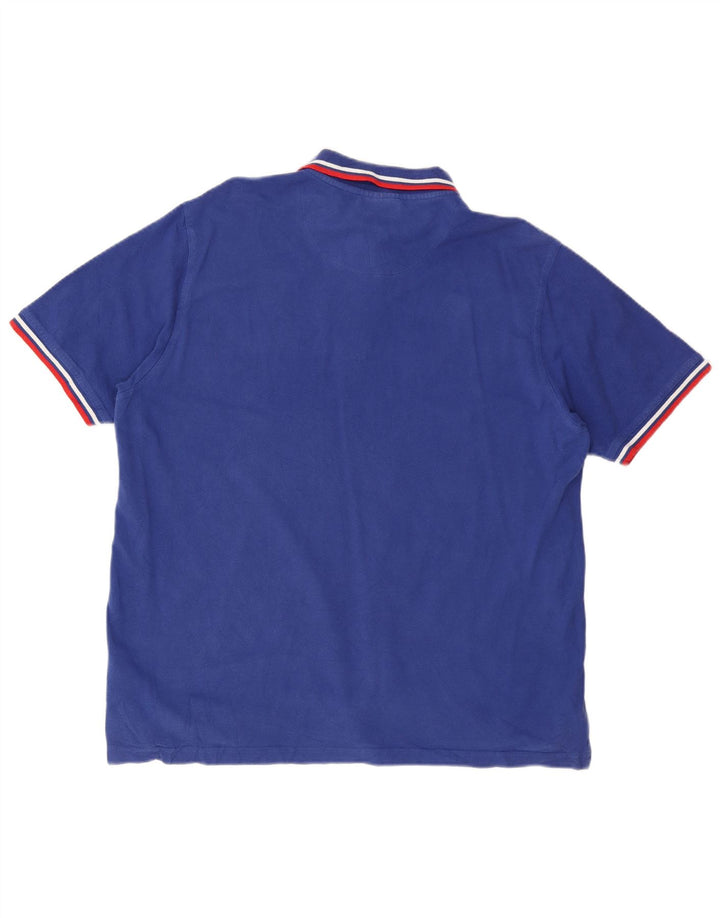 Pierre Cardin Herre Regular Fit Polo Shirt 2XL Blå Bomuld