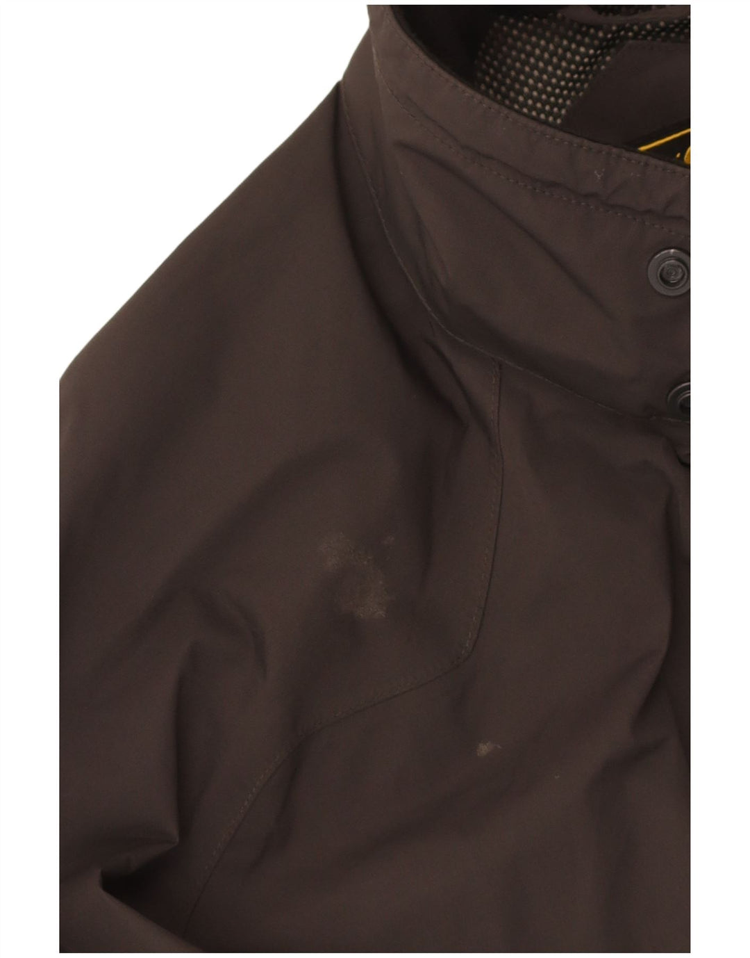 Jack Wolfskin Regnjakke til mænd UK 40/42 Stor grå polyamid