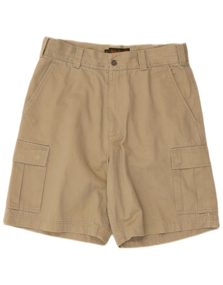 Timberland Cargo Shorts til kvinder W34 Large Beige Bomuld