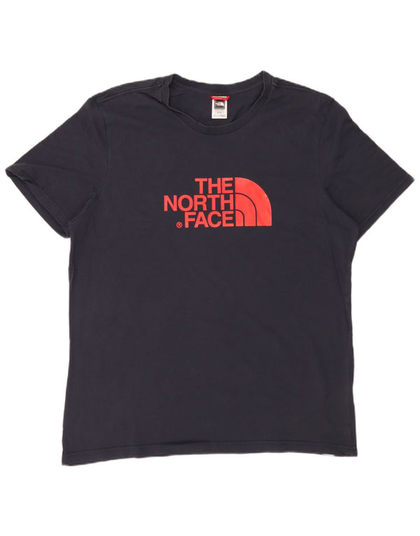 The North Face Herre Grafisk T-Shirt Top XL Navy Blue