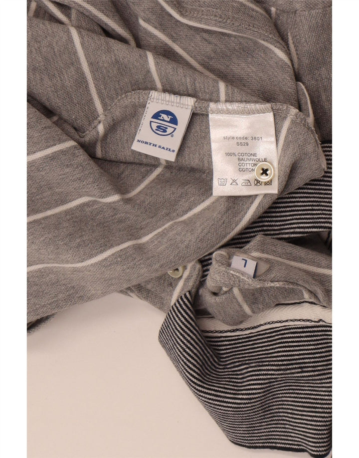North Sails Herre poloshirt Stor gråstribet bomuld
