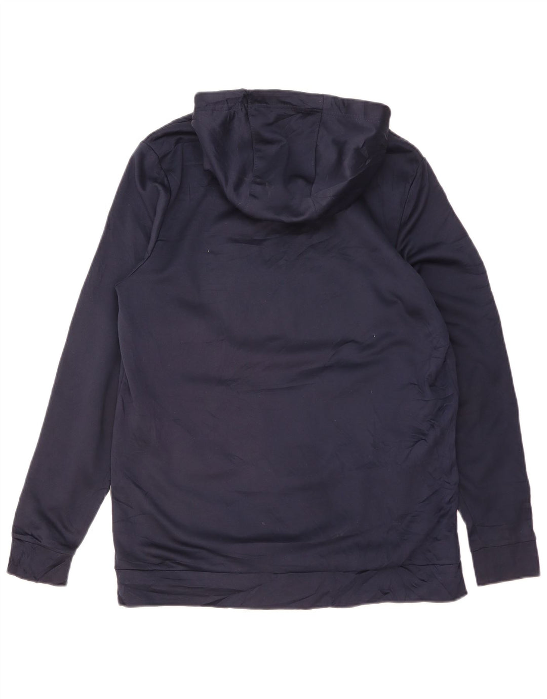 NIKE Herre Dri Fit grafisk hættetrøje Jumper Stor marineblå polyester