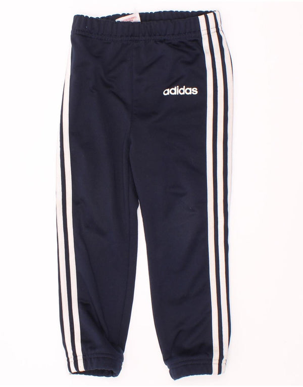 Adidas Drenge Træningsdragt Bukser Joggers 2-3 År Marineblå Polyester