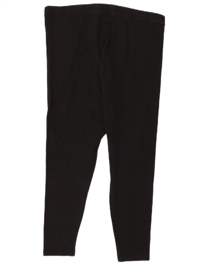 Marks & Spencer Dame Leggings UK 20 2XL Sort Bomuld