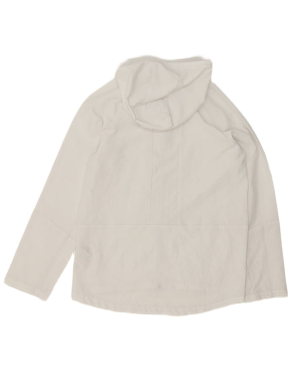 Nike hættetrøje med lynlås til drenge 13-14 år XL Hvid polyester