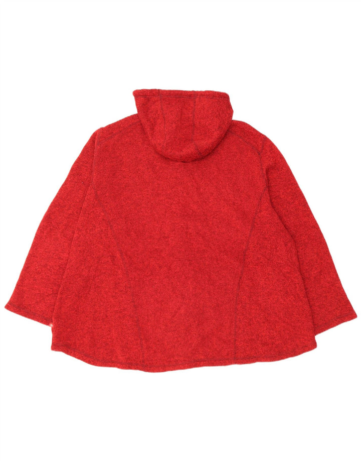Dickies Dame Hættetrøje Sweater UK 22 3XL Rød Flecked Polyester