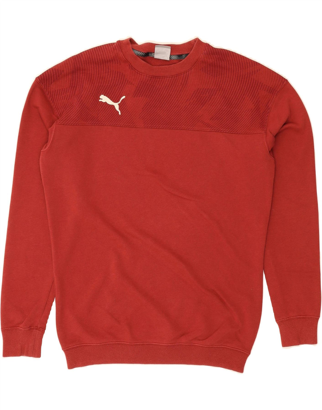 PUMA Mens Sweatshirt Jumper Small Red Cotton Vintage Puma and Second-Hand Puma from Messina Hembry 
