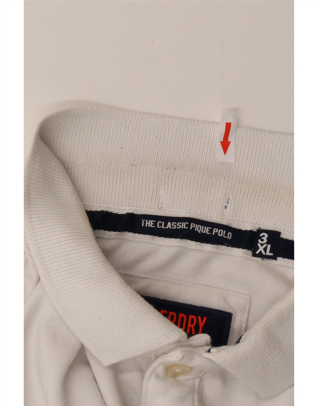 SUPERDRY Poloshirt med klassisk pasform til mænd 3XL hvid bomuld