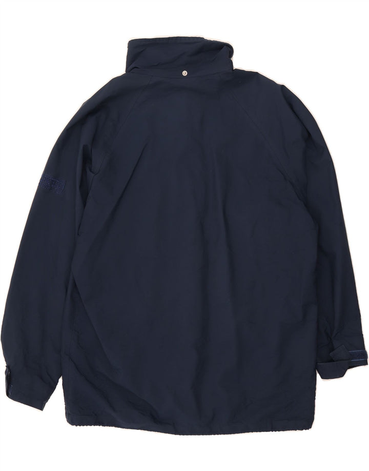 VINTAGE Mens Windbreaker Jacket IT 56 3XL Navy Blue Polyester Vintage Vintage and Second-Hand Vintage from Messina Hembry 