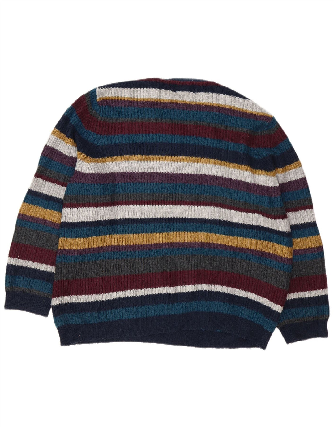 Marks & Spencer Herretrøjetrøje med rund hals, medium flerfarvet stribet