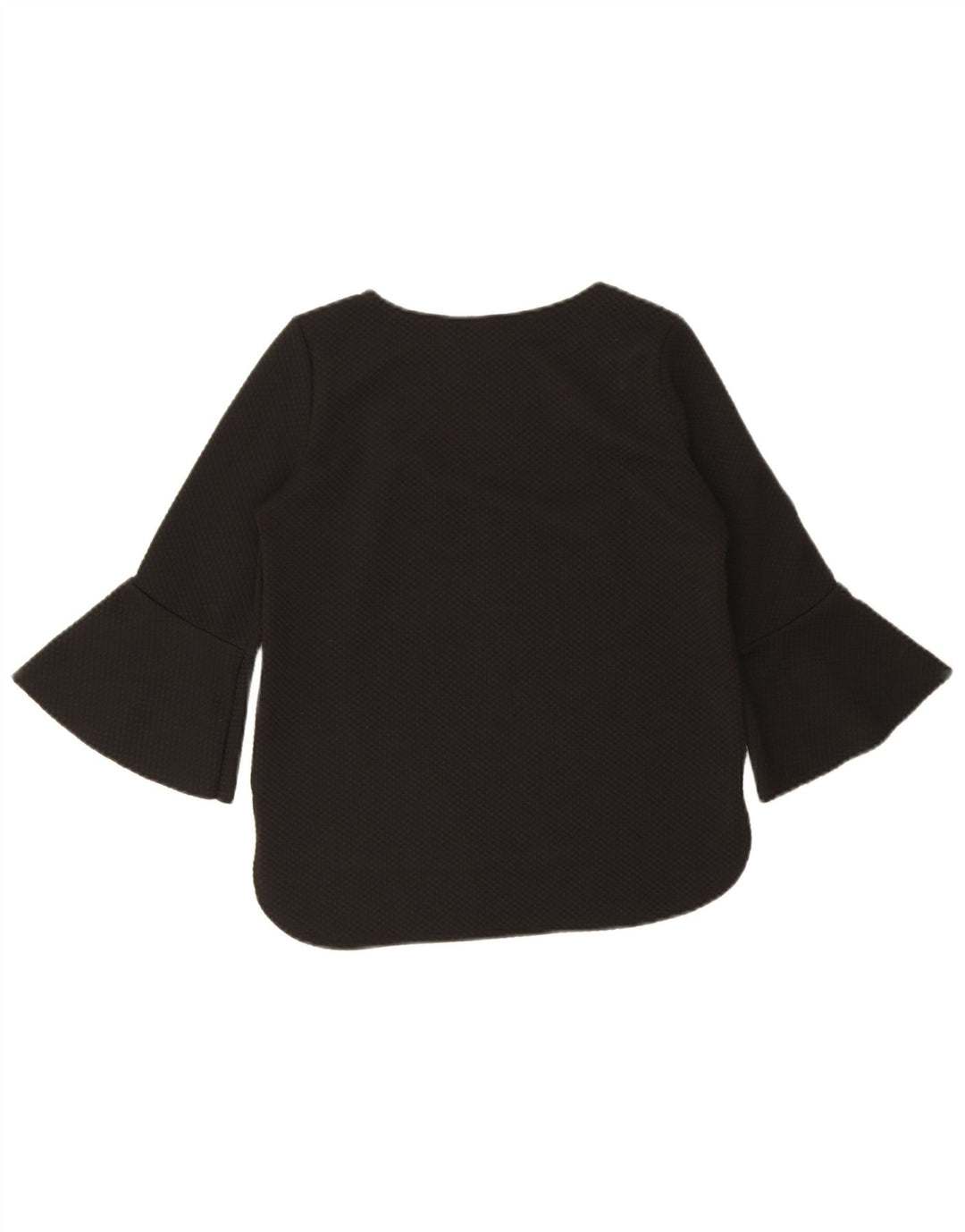 Zara Dame Top 3/4 ærme UK 10 Lille sort polyester