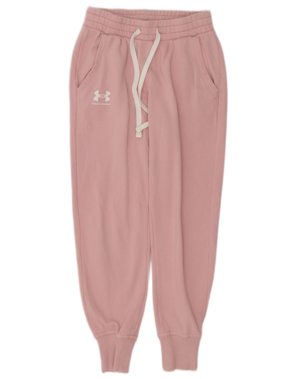 Under Armour Dame træningsdragt Bukser Joggers UK 4 XS Pink Bomuld