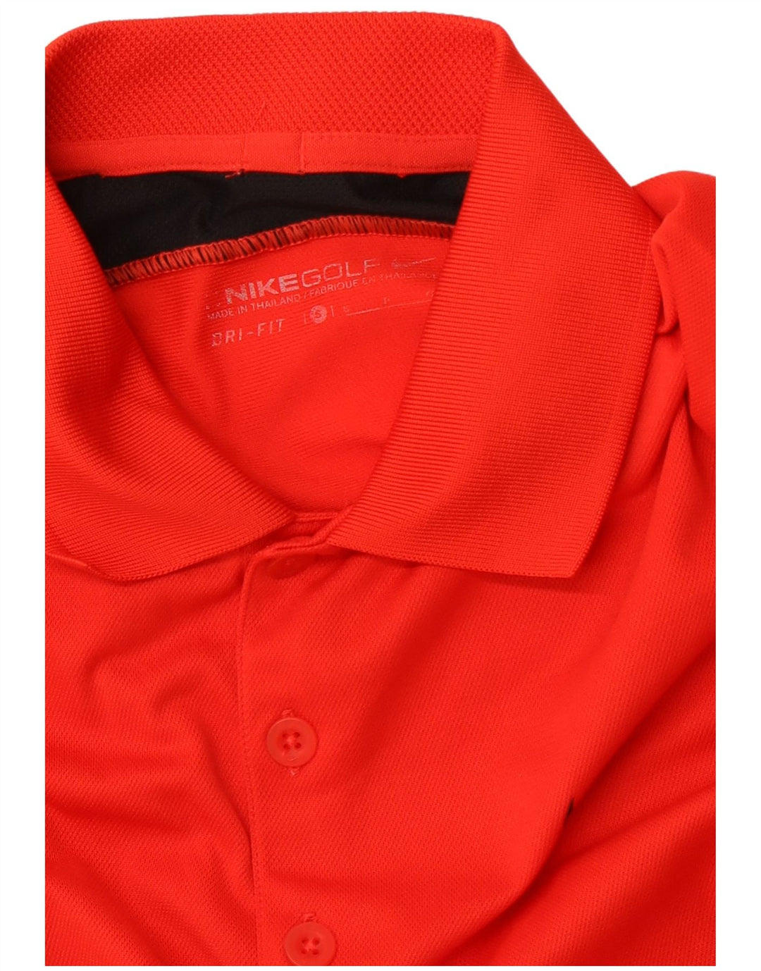 NIKE Dame Dri Fit Polo Shirt UK 10 Small Red Colourblock