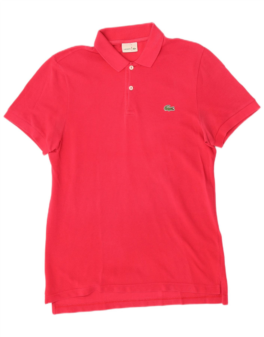 Lacoste herre poloskjorte str. 3 Lille pink bomuld