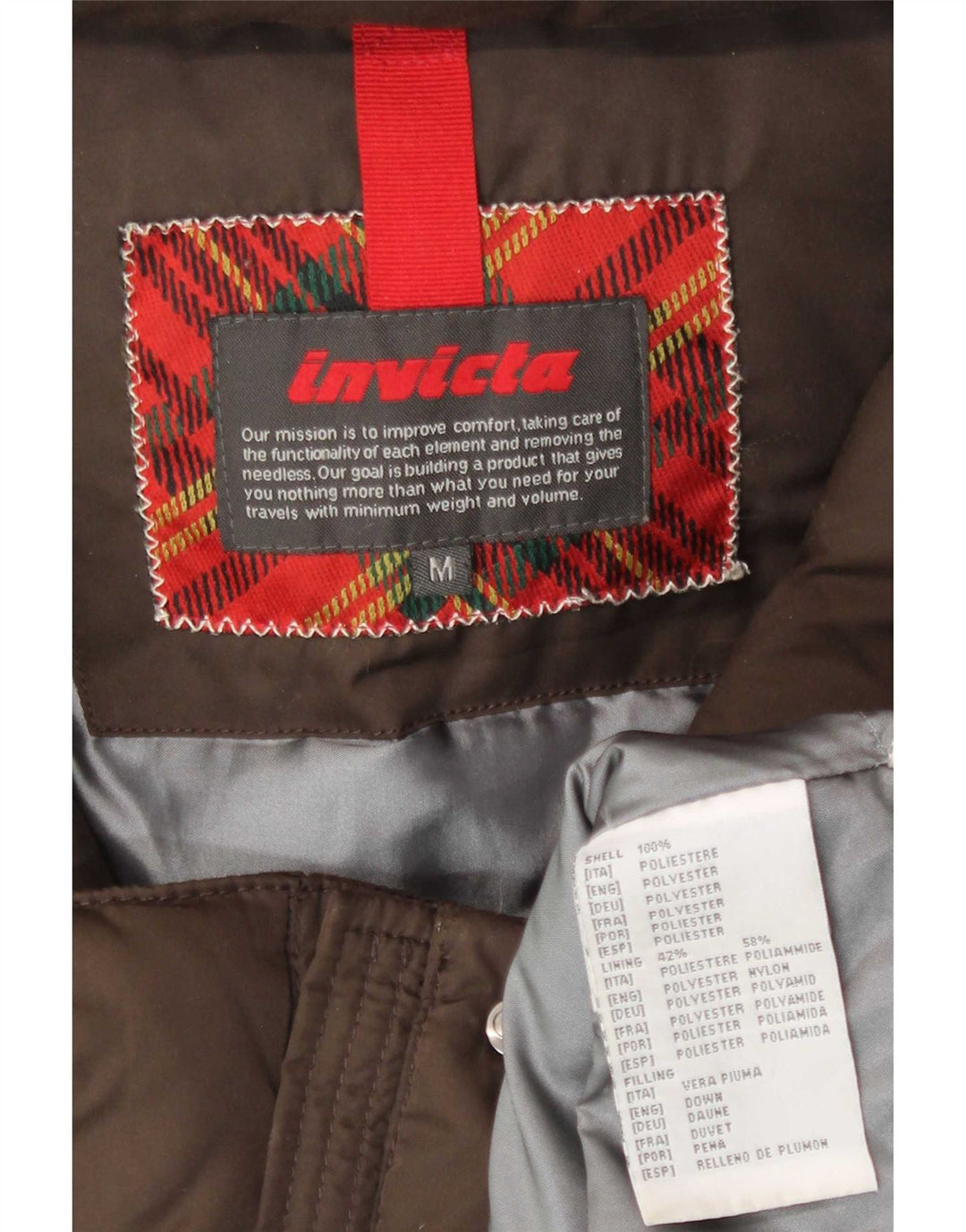 Invicta Polstret hættejakke til kvinder UK 12 Medium Brun Polyester