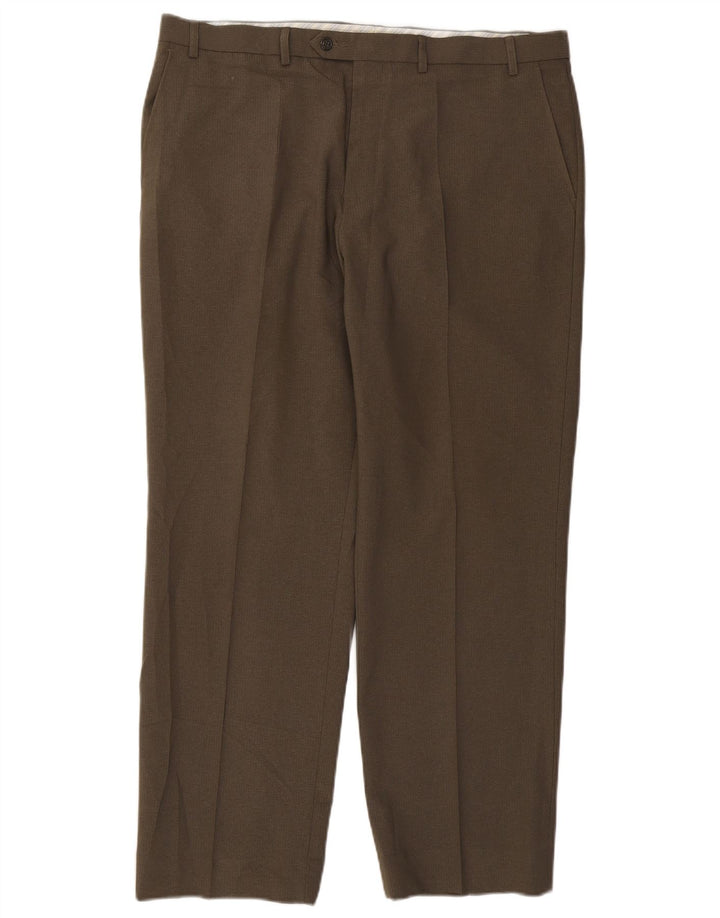 Marks & Spencer Straight Suit Bukser til mænd W40 L30 Khaki