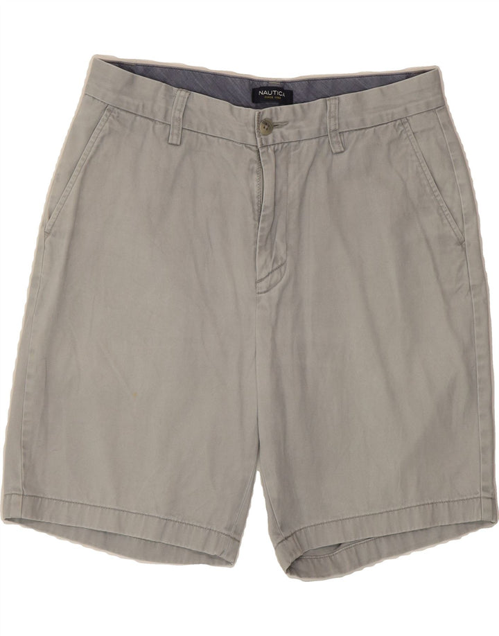 NAUTICA Mens Chino Shorts W31 Medium  Grey Cotton Vintage Nautica and Second-Hand Nautica from Messina Hembry 