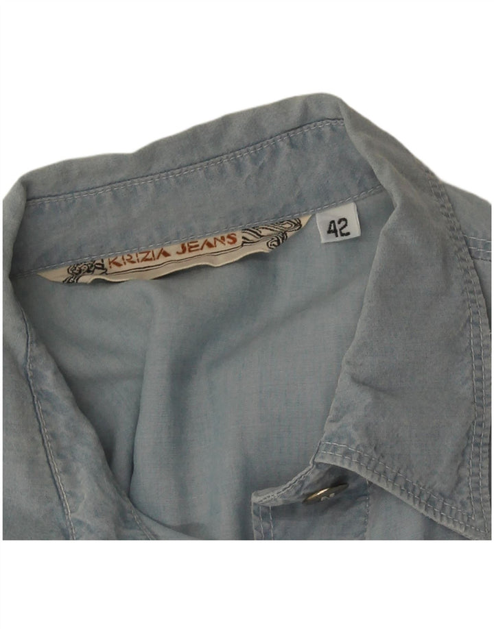 Krizia Jeans Dameskjorte IT 42 Medium Blue
