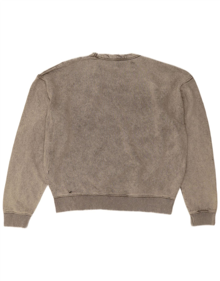 Zara Herre Sweatshirt Jumper XL Grå Bomuld