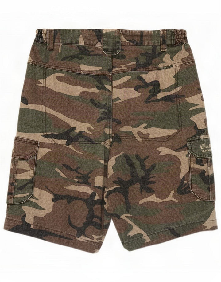 Decathlon Herre Cargo Shorts Large W34 Flerfarvet Camouflage Bomuld