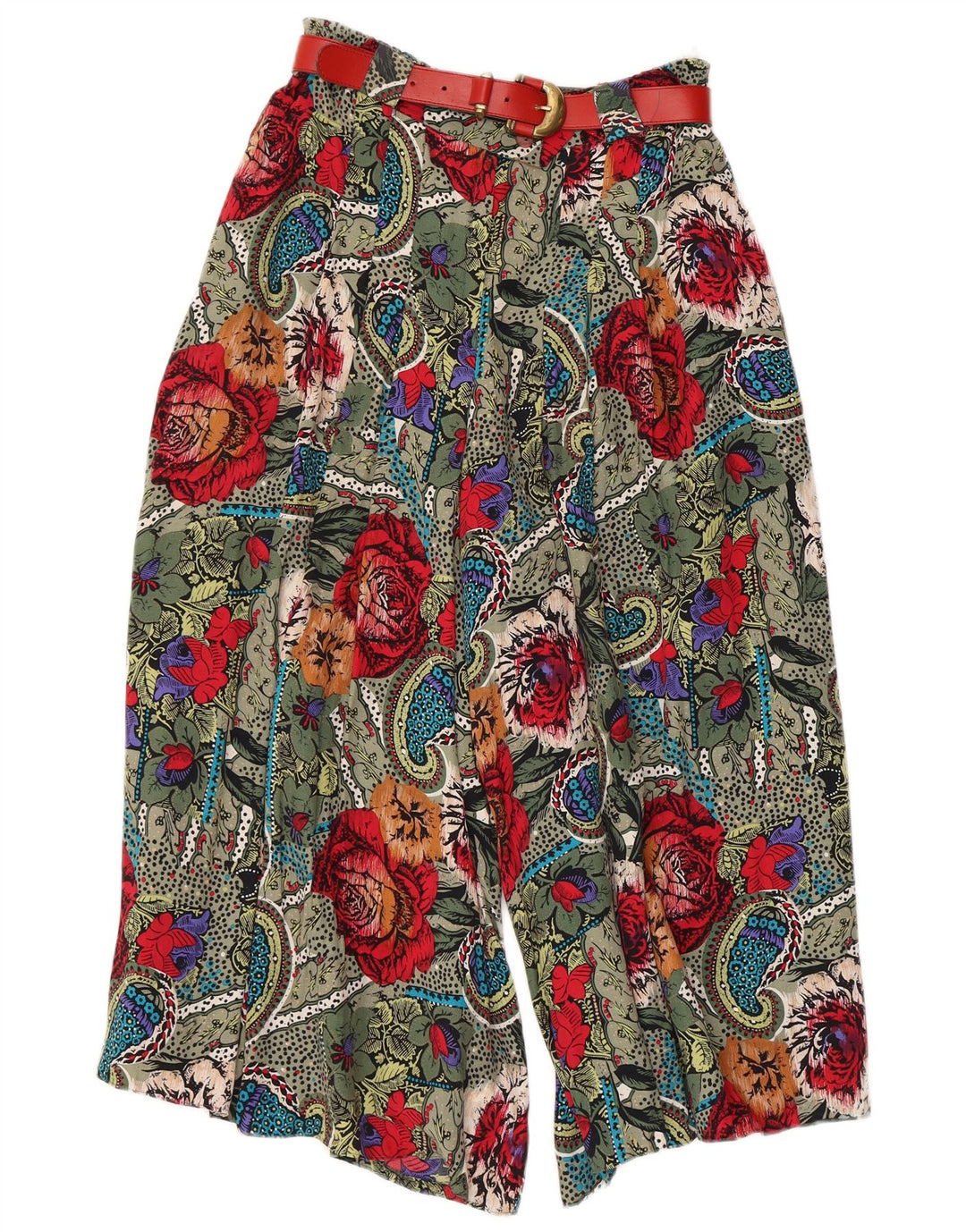 Vintage kvinders højtaljede haremsbukser EU 38 Medium W26 L19 Flerfarvet