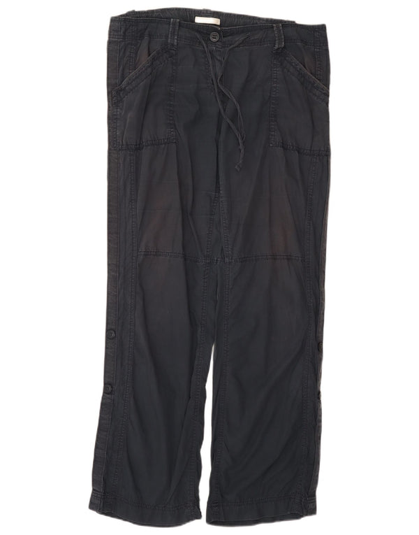 Marks & Spencer Womens Casual Trousers UK 14 Large W34 L31 Navy Blue