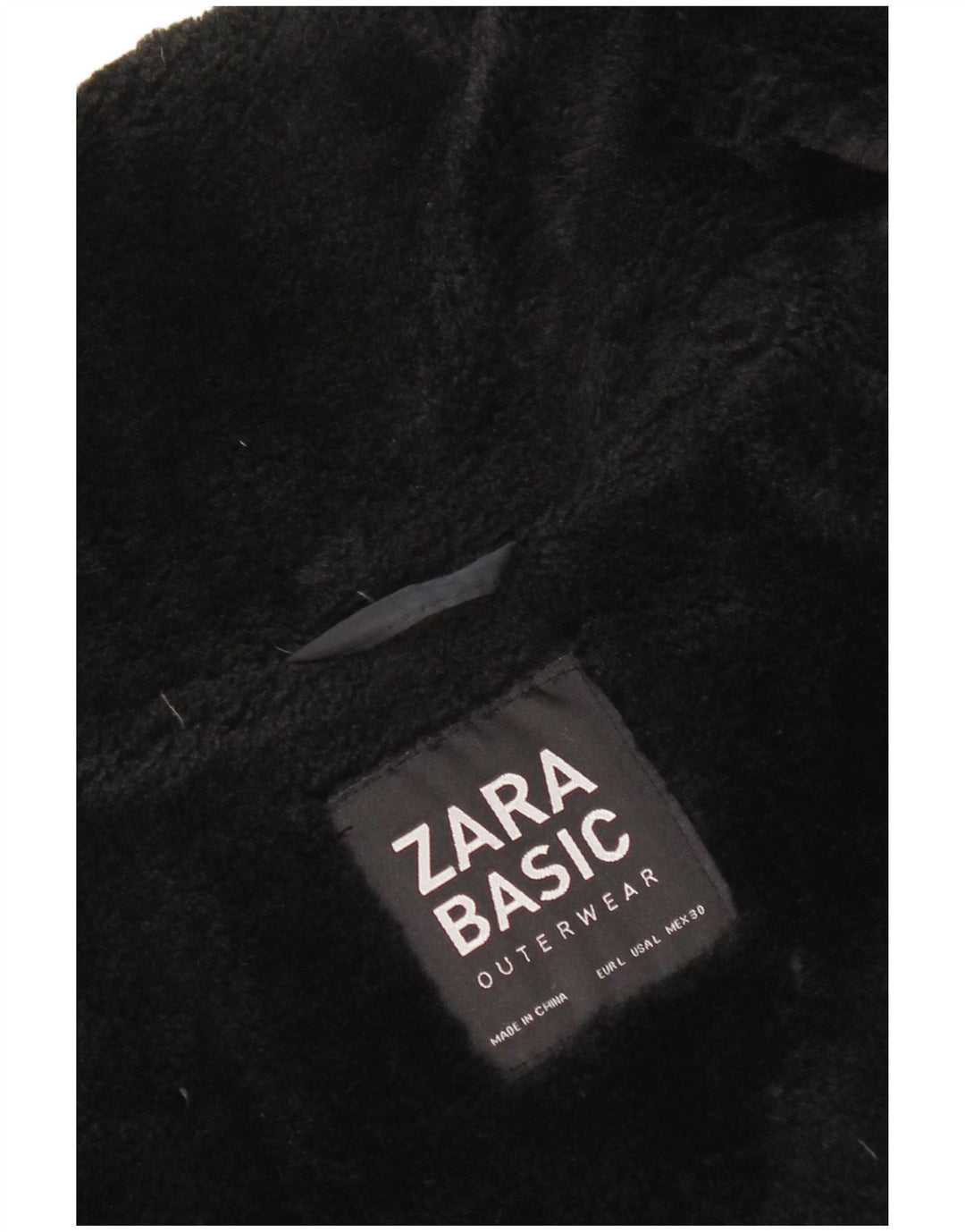 Zara Dame Polstret Jakke UK 14 Large Navy Blue