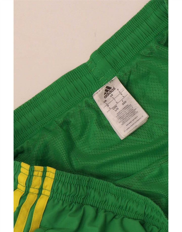 Adidas Sportsshorts til mænd, store grønne nylon