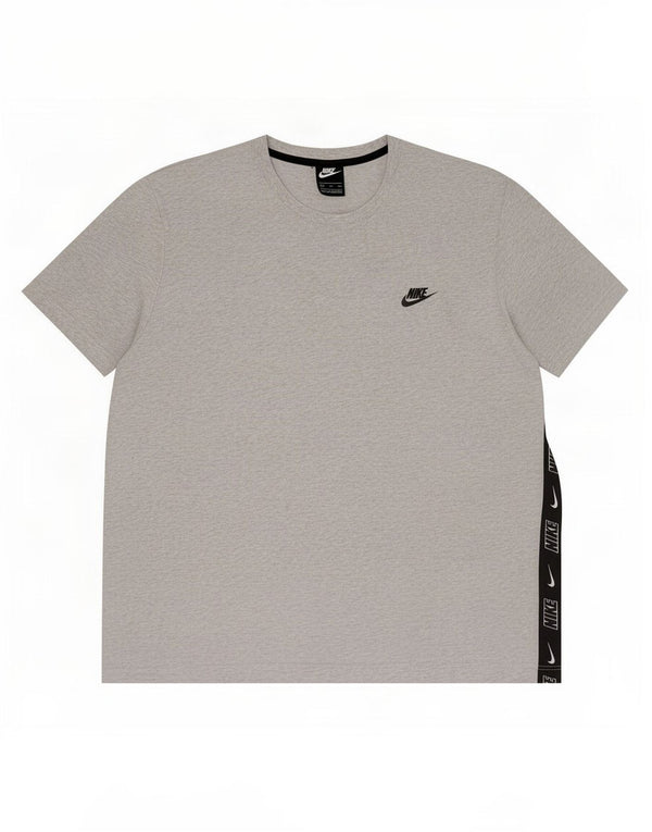 Nike Herre grafisk T-shirt Top 2XL Grå Colourblock Bomuld