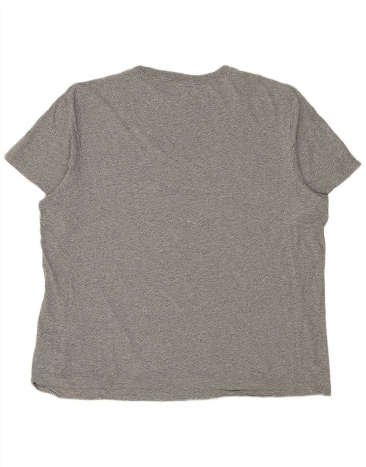 NIKE T-shirt top til mænd 2XL Grå Flecked Bomuld