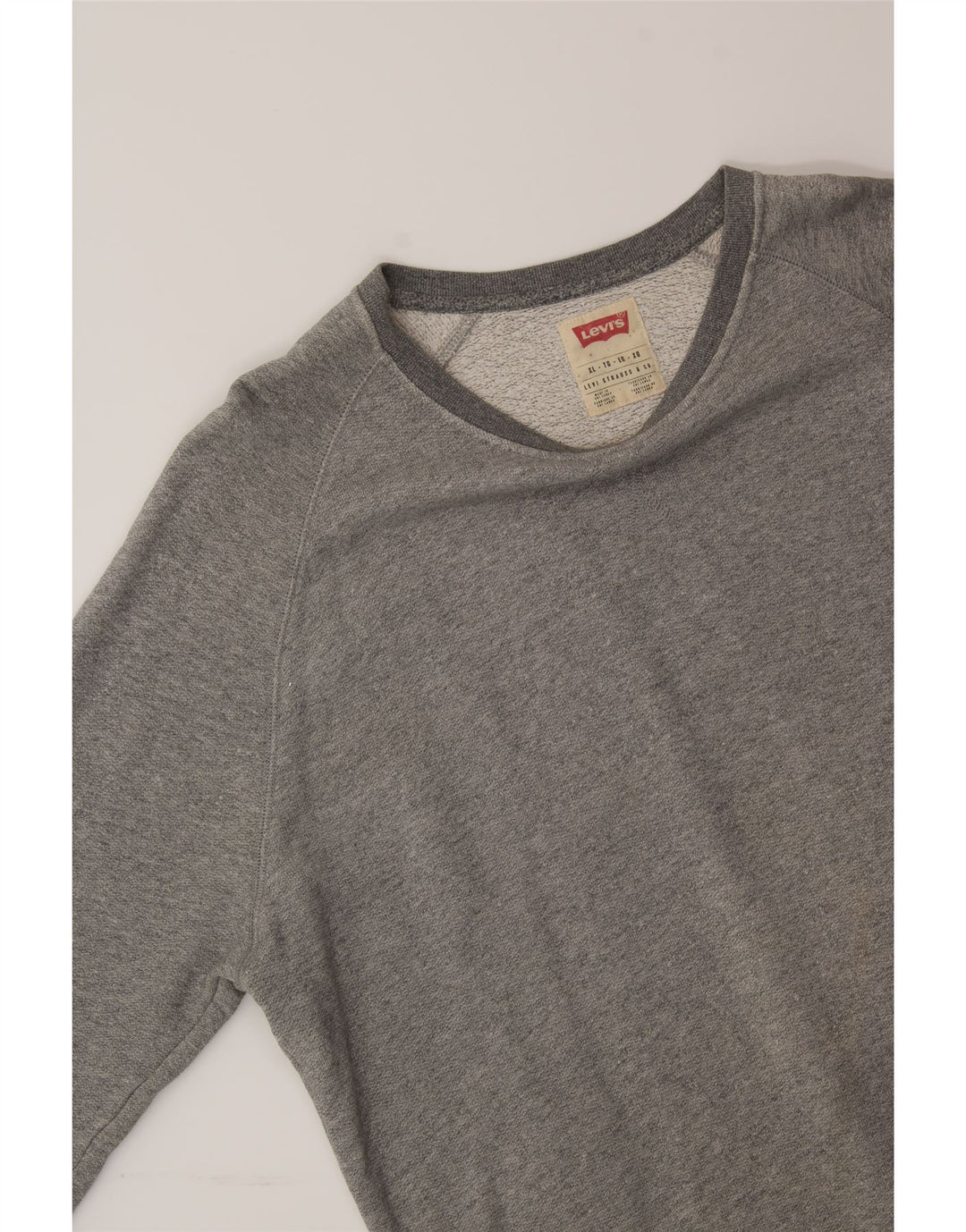 LEVI'S Mens Sweatshirt Jumper XL Grey Cotton Vintage Levi's and Second-Hand Levi's from Messina Hembry 